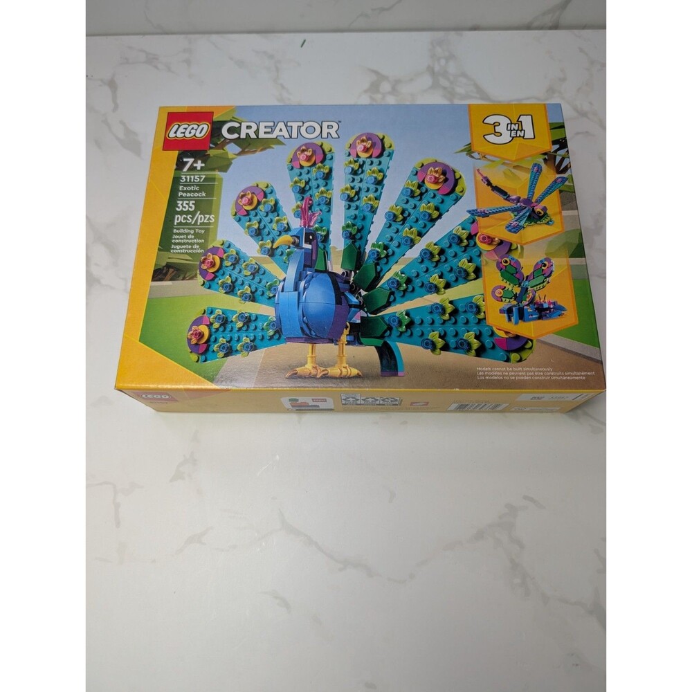 LEGO Creator 31157 Exotic Peacock 3 in 1 Set Sealed Box 355 Pieces